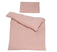 ROBA Parure de lit Bébé Bio Lil Planet - Housse de Couette 100x135 + Taie 40x60 - Rose rose TU
