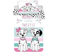Disney Housse de couette bébé 101 Dalmatiens 100% coton 100x135 cm Taie 40x60 cm