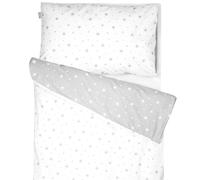 Parure De Lit Bébé Réversible En Coton Stella Blanc 100X140