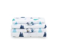Parure de lit Berkshire Blanket Peanuts pour enfant, taille double (3 pièces), motif Snoopy, imprimé mignon, en microfibre douce, motif « pays de