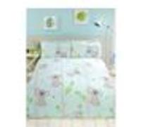 Rapport Home - Ensemble de couette simple Koala Fun - Bleu aqua, motif koalas - 135 x 200 cm