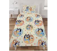 Bluey Parure de lit Happy – Lit simple Jaune/Multicolore