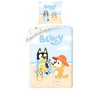 Parure de Lit Bluey, Housse de Couette Réversible 140x200 cm, Taie d'oreiller 65x65 cm (Parure Housse de Couette Bluey)