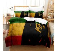 Parure De Lit Bob Marley Imprimee En 3d Pour Lit Simple, Double, Queen Et King Size, Pour Garçon, Avec Housse De Couette Et Motif Volley-Ball