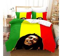 Parure De Lit Bob Marley, Légendes De La Musique, Chanteur Jamaïcain, Couvre-Lit Confortable, Parure De Lit Queen Size, Decoration De Chambre