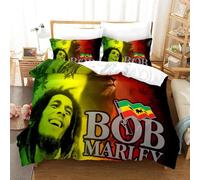 Parure De Lit Bob Marley, Légendes De La Musique, Chanteur Jamaïcain, Couvre-Lit Confortable, Parure De Lit Queen Size, Decoration De Chambre