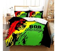 Parure De Lit Bob Marley, Légendes De La Musique, Chanteur Jamaïcain, Couvre-Lit Confortable, Parure De Lit Queen Size, Decoration De Chambre
