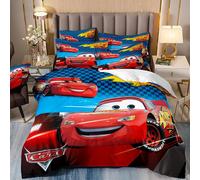 Parure De Lit Cars Lightning Mcqueen, Housse De Couette Et Taies D'oreiller Imprimees En 3d Pour Adolescents Garcon S, Housse De Couette Pour Enfants, Motifs Cars Rouges