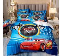 Parure De Lit Cars Lightning Mcqueen, Housse De Couette Et Taies D'oreiller Imprimees En 3d Pour Adolescents Garcon S, Housse De Couette Pour Enfants, Motifs Cars Rouges