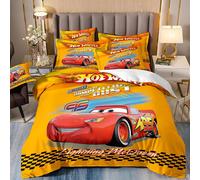 Parure De Lit Cars Lightning Mcqueen, Housse De Couette Et Taies D'oreiller Imprimees En 3d Pour Adolescents Garcon S, Housse De Couette Pour Enfants, Motifs Cars Rouges