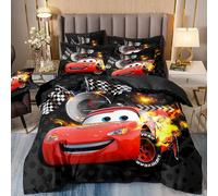 Parure De Lit Cars Lightning Mcqueen, Housse De Couette Et Taies D'oreiller Imprimees En 3d Pour Adolescents Garcon S, Housse De Couette Pour Enfants, Motifs Cars Rouges