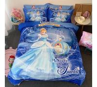 Parure De Lit Cendrillon Avec Housse De Couette Et Impression 3d, Motif La Petite Sirène De La Reine Des Neiges, Pour Bébé, Enfant, Fille Ou Garcon , Cadeau D'anniversaire