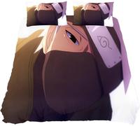 Parure De Lit Complète Lalks Kpoybiay - Parure De Lit Anime Ninja Avec 1 Couette + 2 Taies D'oreiller, Microfibre Ultra Douce, Facile D'entretien, Décoration De Chambre Parfaite