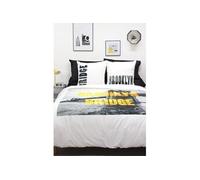 Parure de lit - Comptoir des Tisseurs - Brooklyn - 100% coton - Gris - 240x220 cm
