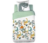 Parure de lit - COTE DECO KIDS - Dinosaure - 100% coton - 140x200 cm - Multicolore