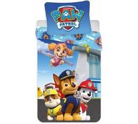 BrandMac ApS Parure de lit Pat Patrouille Chase, Marcus et Ruben 100% Coton - Housse de Couette Réversible 100x135 cm + Taie d'oreiller 40x60 cm