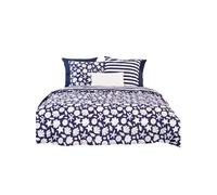 Côté Déco - Parure de lit Croisic - Coton adouci - 240 x 260 cm - Bleu marine - Croisic Bleu foncé