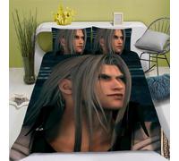 Parure De Lit D Anime Final Fantasy - Housse De Couette En Microfibre Avec Fermeture ¿¿Clair - Cadeau Enfant (, X )