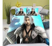 Parure De Lit D Anime Final Fantasy - Housse De Couette En Microfibre Avec Fermeture ¿¿Clair - Cadeau Enfant (, X )