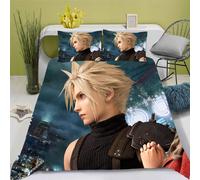 Parure De Lit D Anime Final Fantasy - Housse De Couette En Microfibre Avec Fermeture ¿¿Clair - Cadeau Enfant (, X )