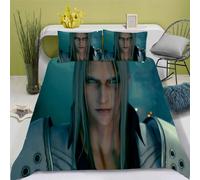 Parure De Lit D Anime Final Fantasy - Housse De Couette En Microfibre Avec Fermeture ¿¿Clair - Cadeau Enfant (, X )