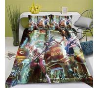 Parure De Lit D Anime Final Fantasy - Housse De Couette En Microfibre Avec Fermeture ¿¿Clair - Cadeau Enfant (, X )