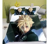 Parure De Lit D Anime Final Fantasy - Housse De Couette En Microfibre Avec Fermeture ¿¿Clair - Cadeau Enfant (, X )