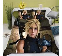 Parure De Lit D Anime Final Fantasy - Housse De Couette En Microfibre Avec Fermeture ¿¿Clair - Cadeau Enfant (, X )