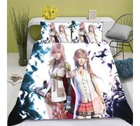 Parure De Lit D Anime Final Fantasy - Housse De Couette En Microfibre Avec Fermeture ¿¿Clair - Cadeau Enfant (, X )