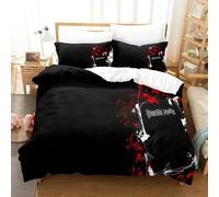 Parure De Lit De Luxe Avec Housse De Couette Et Motif Dessin Anime Death Note En 3d Pour Garcon S Et Filles, Taille Double, Queen Et King Size, Textile D'intérieur