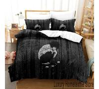 Parure De Lit De Luxe Avec Housse De Couette Et Motif Dessin Anime Death Note En 3d Pour Garcon S Et Filles, Taille Double, Queen Et King Size, Textile D'intérieur