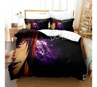 Parure De Lit De Luxe Avec Housse De Couette Et Motif Dessin Anime Death Note En 3d Pour Garcon S Et Filles, Taille Double, Queen Et King Size, Textile D'intérieur