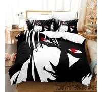 Parure De Lit De Luxe Avec Housse De Couette Et Motif Dessin Anime Death Note En 3d Pour Garcon S Et Filles, Taille Double, Queen Et King Size, Textile D'intérieur