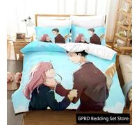 Parure De Lit De Luxe Avec Housse De Couette Et Taie D'oreiller Motif Anime A Silent Voice The Shape Of Voice, Impression 3d, Queen Size, 2025