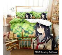 Parure De Lit De Luxe Avec Housse De Couette Et Taie D'oreiller Motif Anime A Silent Voice The Shape Of Voice, Impression 3d, Queen Size, 2025