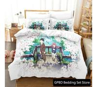 Parure De Lit De Luxe Avec Housse De Couette Et Taie D'oreiller Motif Anime A Silent Voice The Shape Of Voice, Impression 3d, Queen Size, 2025