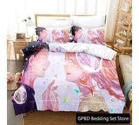 Parure De Lit De Luxe Avec Housse De Couette Et Taie D'oreiller Motif Anime A Silent Voice The Shape Of Voice, Impression 3d, Queen Size, 2025