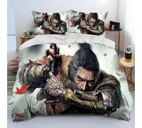 Parure De Lit De Luxe Avec Housse De Couette Et Taie D'oreiller, Motif S-Sekiro Shadows Die Twice, Imprime 3d, Taille King/Queen