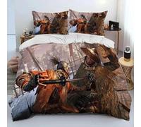 Parure De Lit De Luxe Avec Housse De Couette Et Taie D'oreiller, Motif S-Sekiro Shadows Die Twice, Imprime 3d, Taille King/Queen