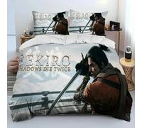 Parure De Lit De Luxe Avec Housse De Couette Et Taie D'oreiller, Motif S-Sekiro Shadows Die Twice, Imprime 3d, Taille King/Queen