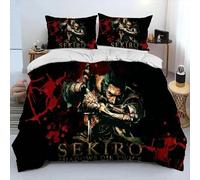Parure De Lit De Luxe Avec Housse De Couette Et Taie D'oreiller, Motif S-Sekiro Shadows Die Twice, Imprime 3d, Taille King/Queen