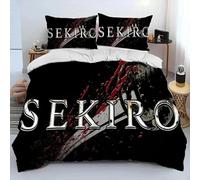 Parure De Lit De Luxe Avec Housse De Couette Et Taie D'oreiller, Motif S-Sekiro Shadows Die Twice, Imprime 3d, Taille King/Queen