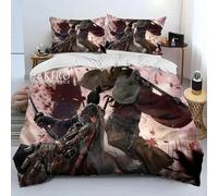 Parure De Lit De Luxe Avec Housse De Couette Et Taie D'oreiller, Motif S-Sekiro Shadows Die Twice, Imprime 3d, Taille King/Queen