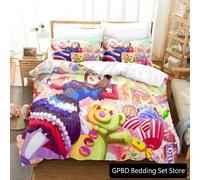 Parure De Lit De Luxe Avec Housse De Couette Et Taie D'oreiller Motif Wonderlands Showtime 3d