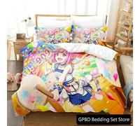 Parure De Lit De Luxe Avec Housse De Couette Et Taie D'oreiller Motif Wonderlands Showtime 3d