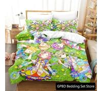 Parure De Lit De Luxe Avec Housse De Couette Et Taie D'oreiller Motif Wonderlands Showtime 3d