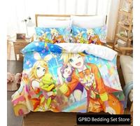 Parure De Lit De Luxe Avec Housse De Couette Et Taie D'oreiller Motif Wonderlands Showtime 3d