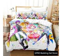 Parure De Lit De Luxe Avec Housse De Couette Et Taie D'oreiller Motif Wonderlands Showtime 3d
