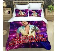Parure De Lit De Luxe Avec Impression 3d Du Chanteur Latin Romeo Santos, Ensemble De Literie Exquis, Housse De Couette, Ensemble De Literie, Cadeau De Luxe