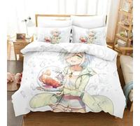 Parure De Lit De Luxe Imprimee En 3d Avec Housse De Couette Et Taie D'oreiller Motif Dessin Anime Darwin's Game